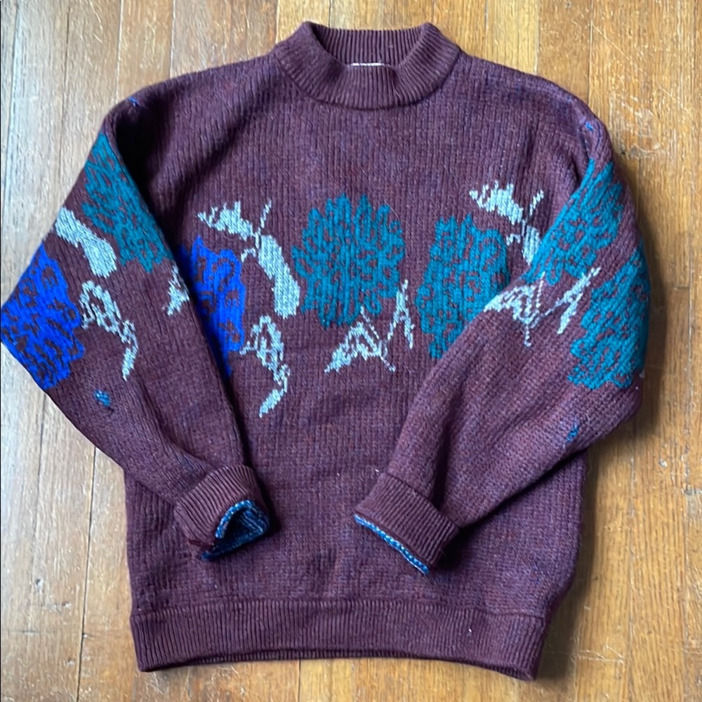 Men's Wool Vintage Patterned Sweater